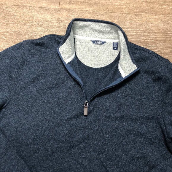 ⬇️⭐️ Izod Men’s Half Zip Pullover Sweater Vest/Jacket - Picture 8 of 9